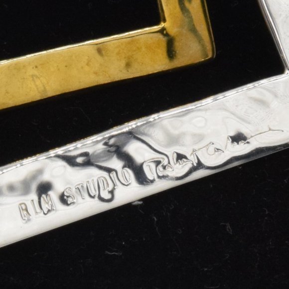 RLM Studio Sterling Silver Geometric Design Pendant Robert Lee Morris - Picture 3 of 5